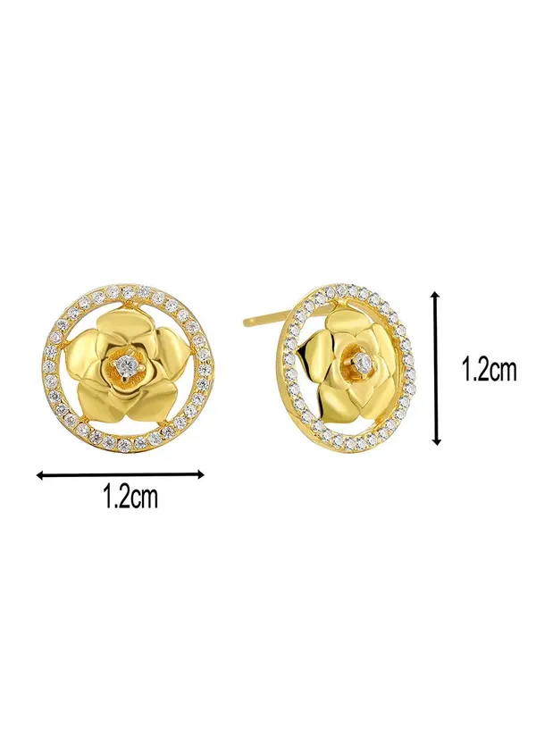 Gold_Rose_Flower_Stud_Earrings_For_Women